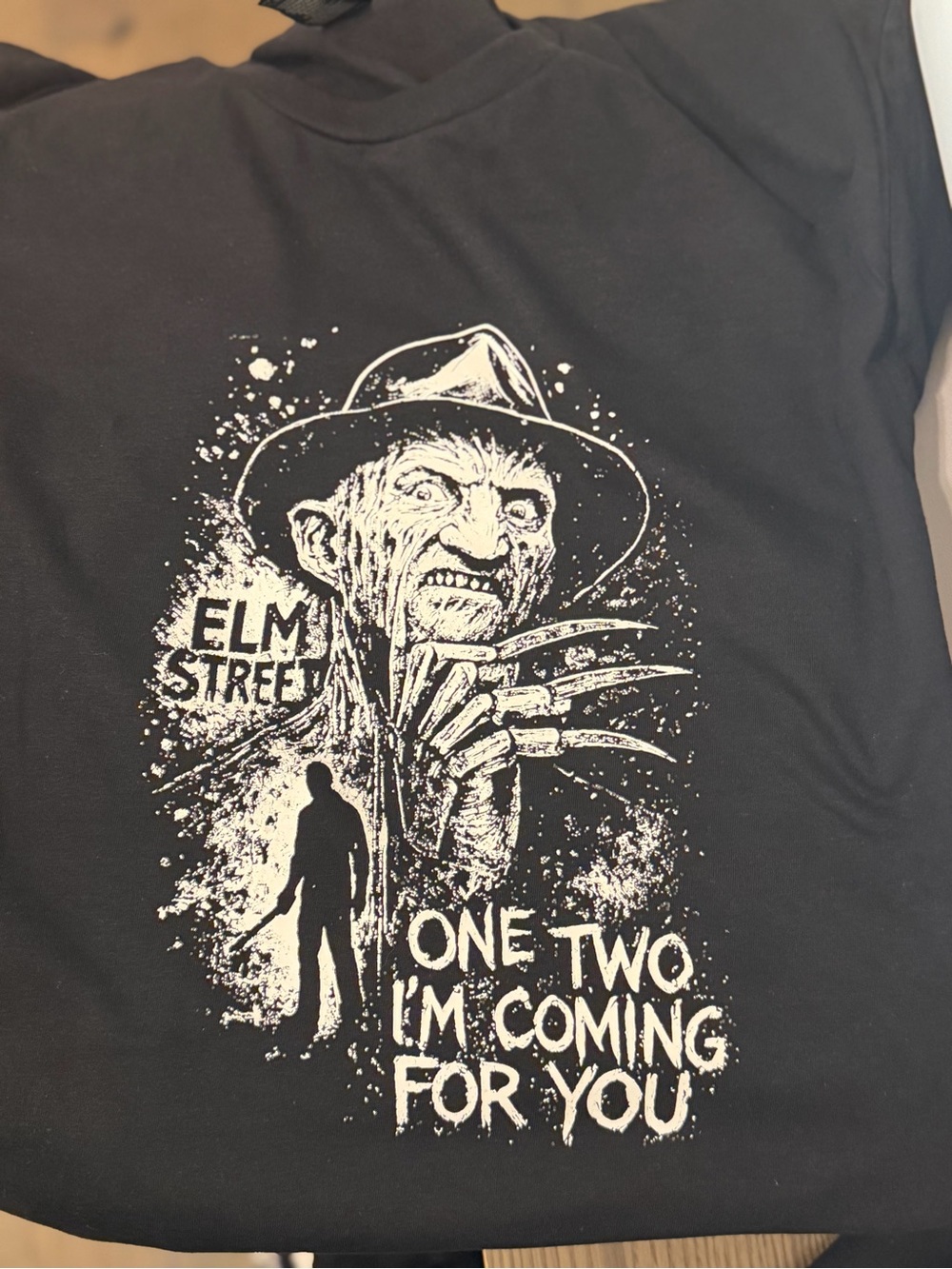 Gildan Soft Style in Black Elm Street Freddy Krueger Graphic Tee